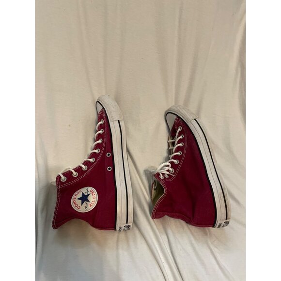 Converse Chuck Taylor All Star Hi Red Canvas Sneakers Size Men 11 Unisex - Picture 4 of 10
